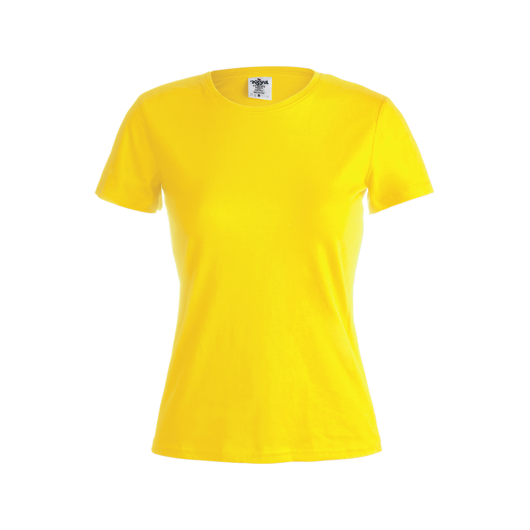 Camiseta Mujer Color "keya" Rosita amarillo talla XL