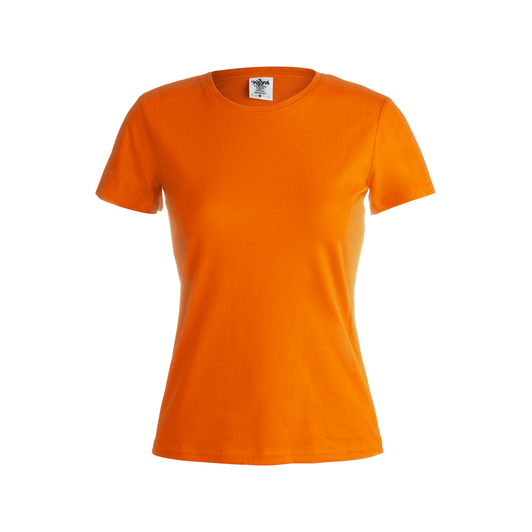 Camiseta Mujer Color "keya" Rosita naranja talla S