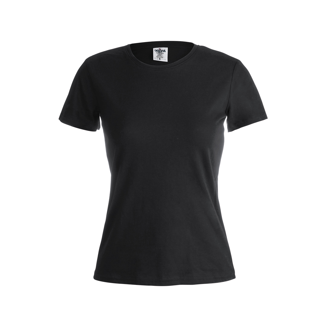 Camiseta Mujer Color "keya" Rosita negro talla S