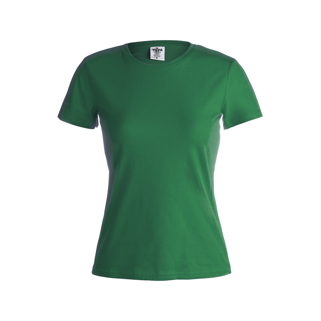Camiseta Mujer Color "keya" Rosita verde talla S