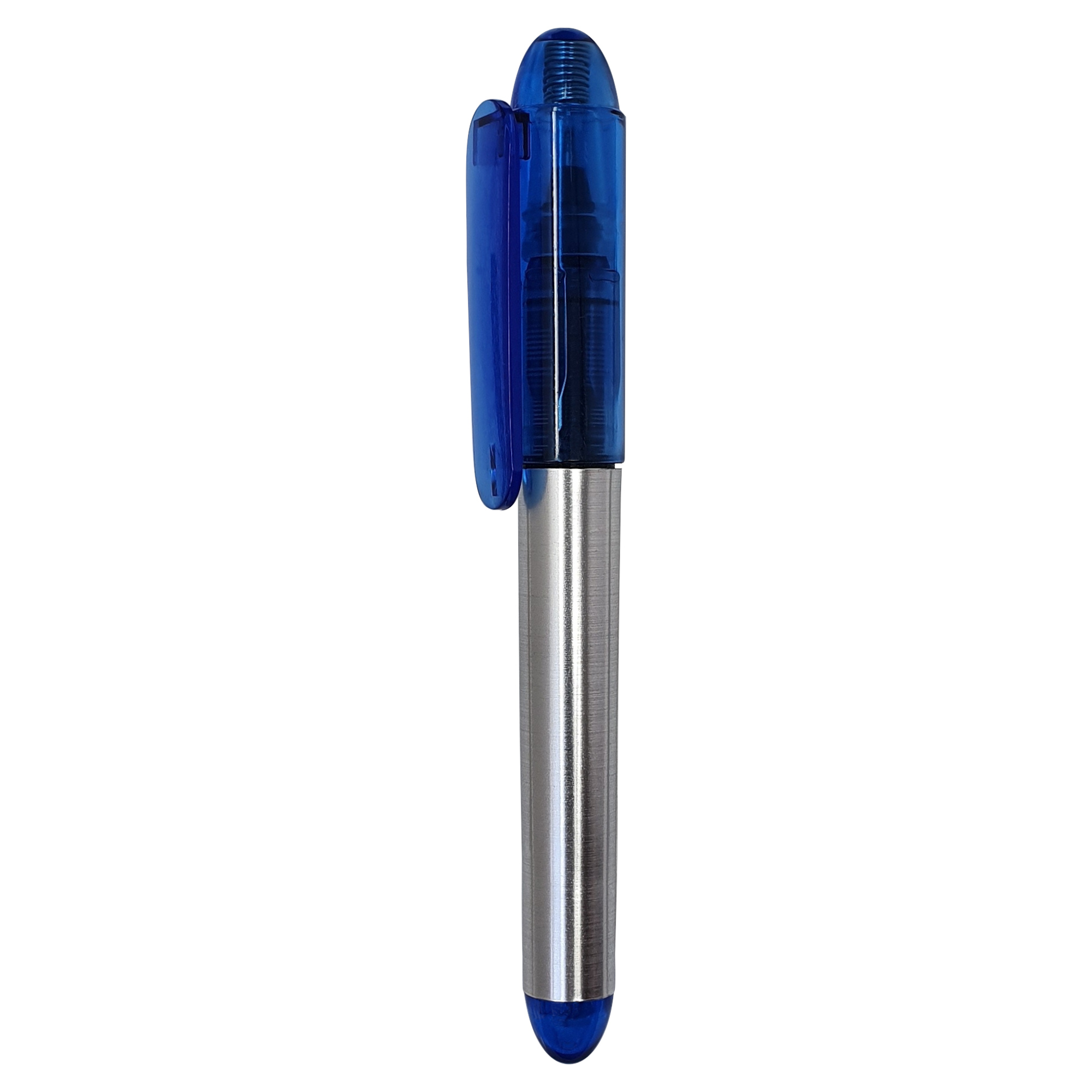 Roller de tinta líquida Compact
Color azul oscuro y plateado
