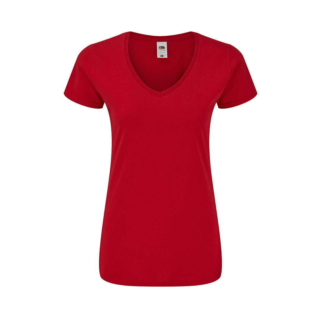Camiseta Mujer Color Colonia rojo talla M