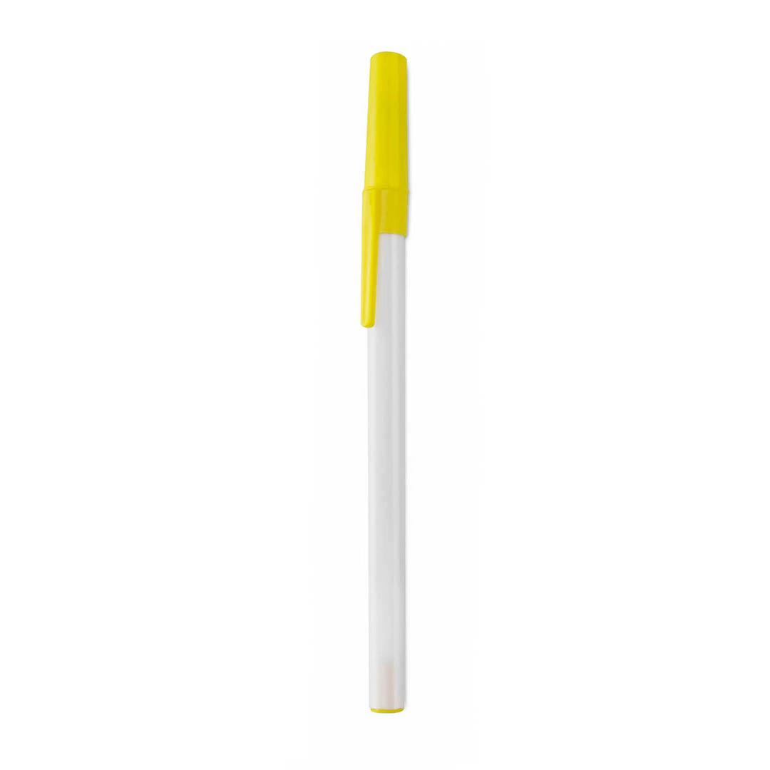 Bolígrafo DeForest blanco / amarillo