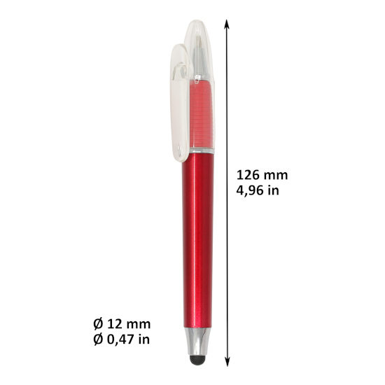 Bolígrafo con puntero Dolphin Stylus
Color rojo y plateado