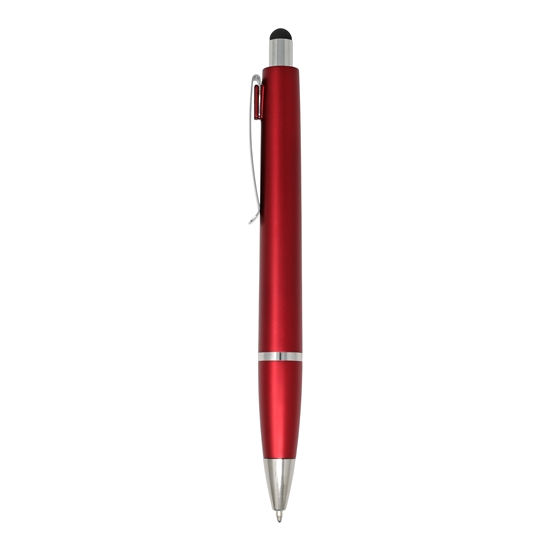 Bolígrafo con luz y puntero Styled
Color rojo y plateado