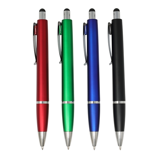 Bolígrafo con luz y puntero Styled
Color negro y plateado