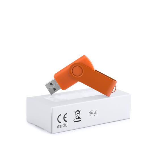 Memoria USB Pozuelo naranja 16 GB