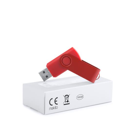 Memoria USB Pozuelo rojo 16 GB