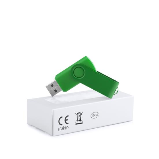Memoria USB Pozuelo verde 16 GB