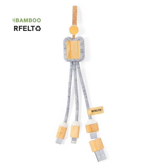 Cable Cargador Ramiro gris