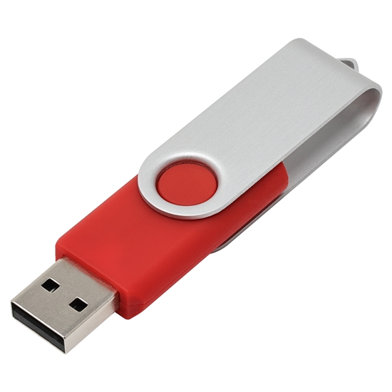 Memoria USB Twist Color rojo capacidad 16 GB, pack 100 unds.