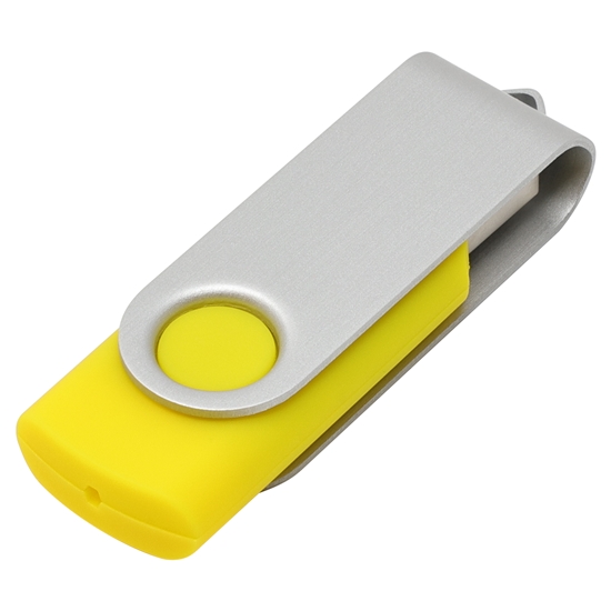 Memoria USB Twist
Color amarillo capacidad 16 GB