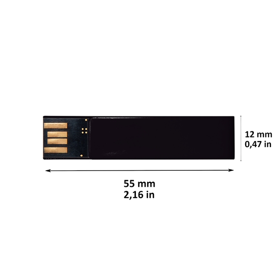 Memoria USB Clip
Color negro capacidad 8 GB