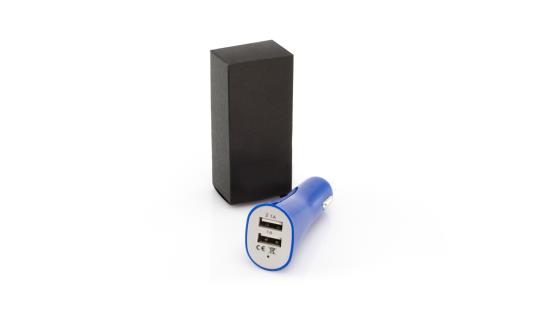 Cargador Coche USB Corcos azul
