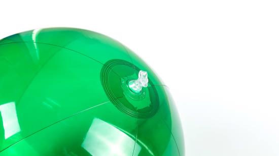 Balón Venus traslucido verde