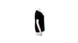 Camiseta Mujer Color Colonia negro talla XS