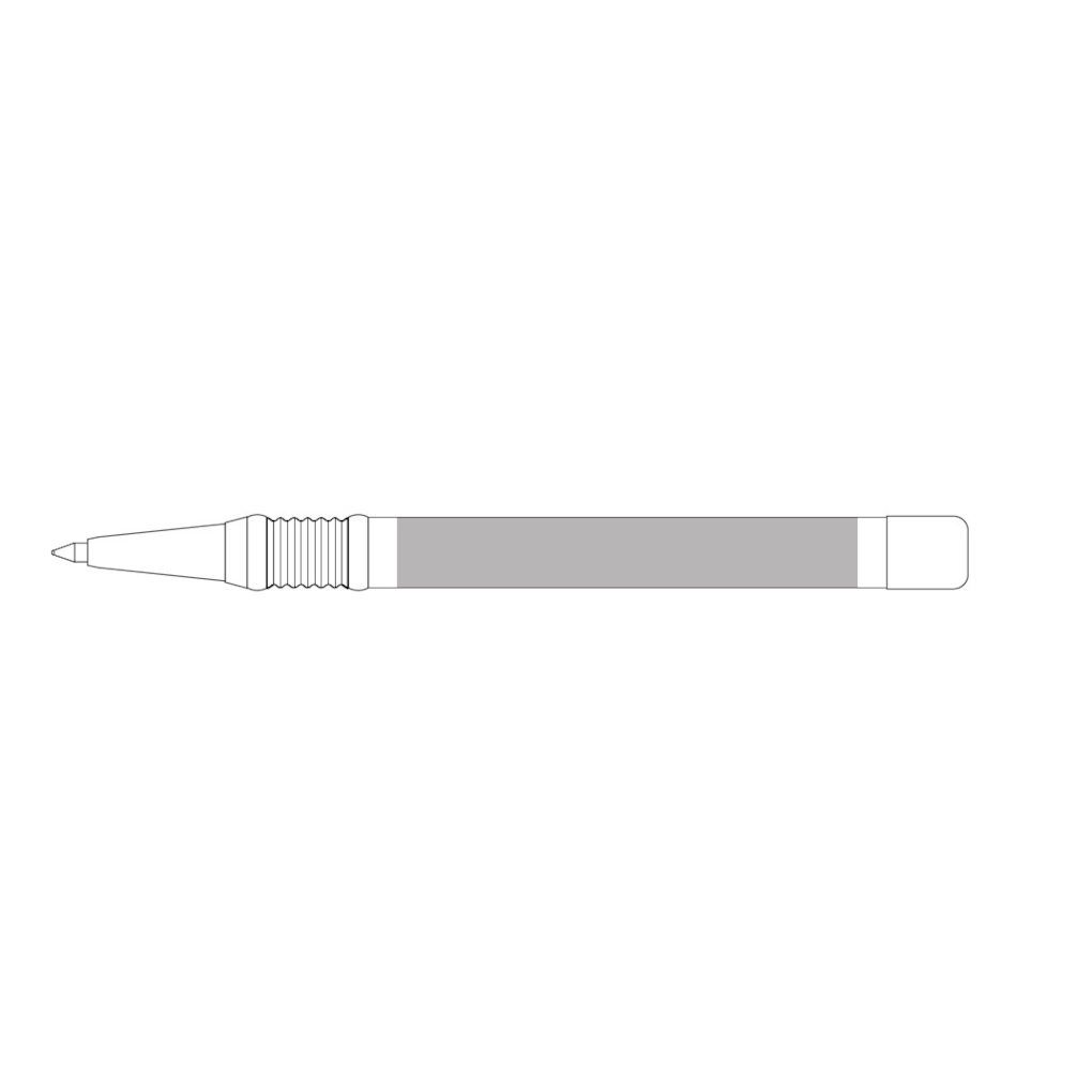 Serigrafía 360⁰ en el cuerpo del bolígrafo (63 x 30 mm)