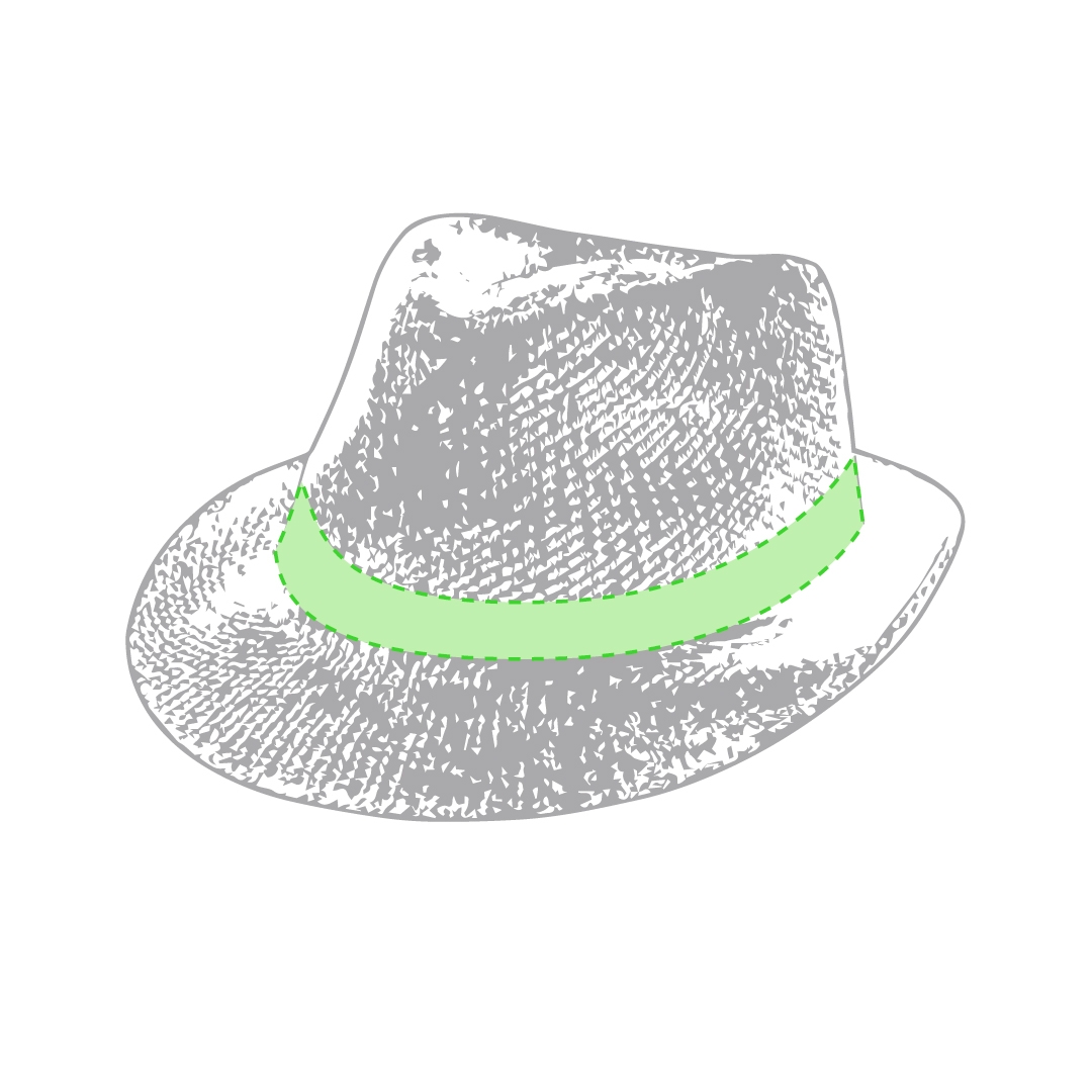 Sublimación en cinta de sombrero (580 x 27 mm)